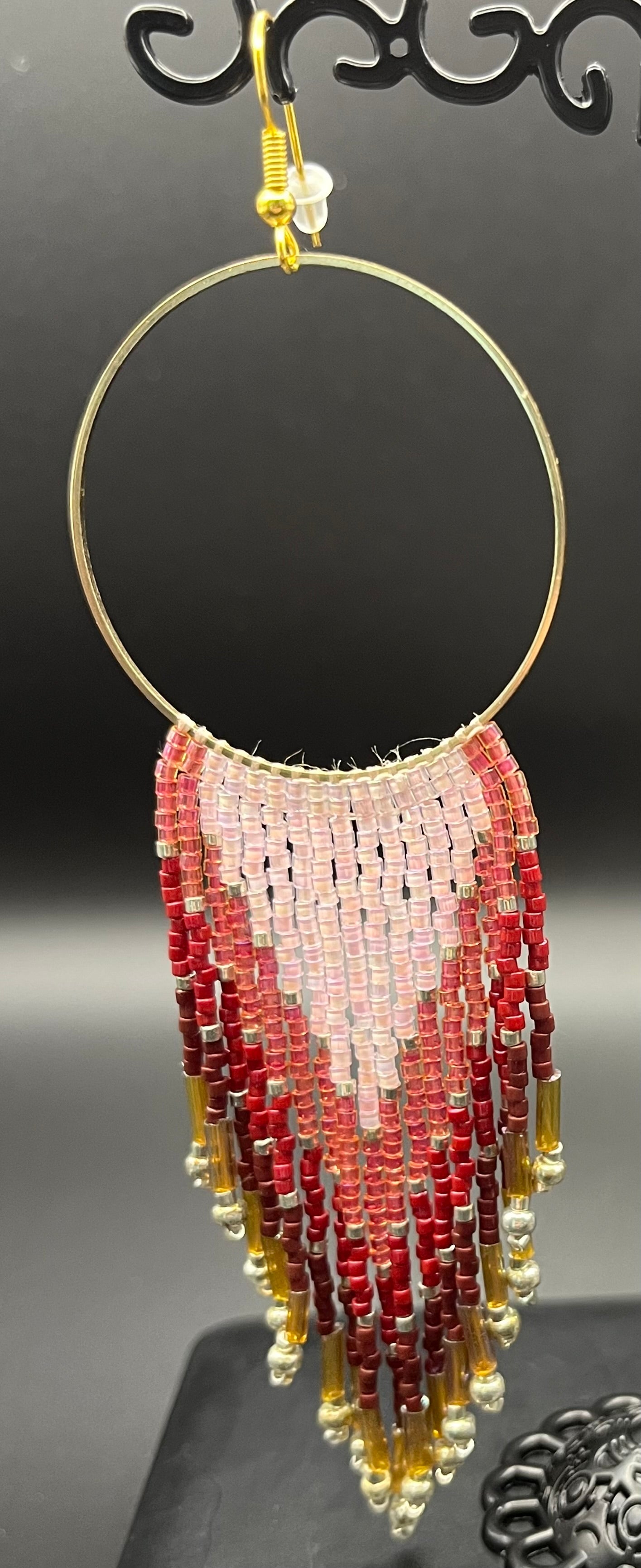 Caribbean Dreams Hoop Fringe Earring