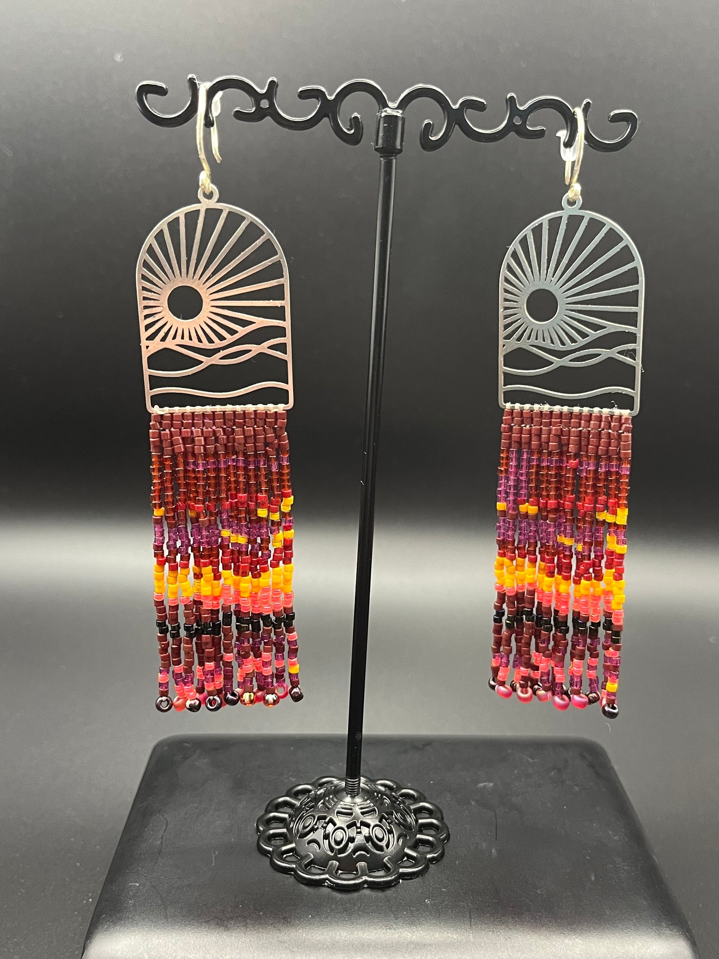 Summer Sunsets Fringe Earring