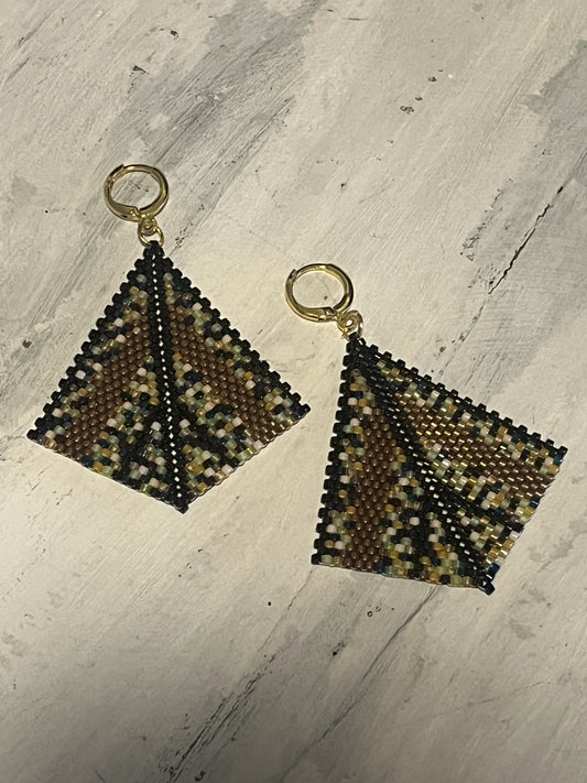 Earth Inspired Kite Earrings