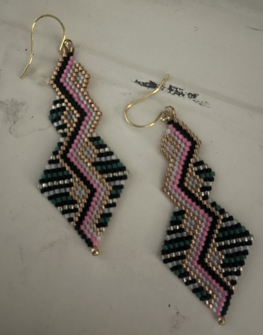 Lightening Zig Zag Drop Earrings