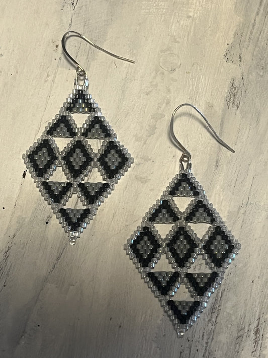 Crystal Windowpane Earrings