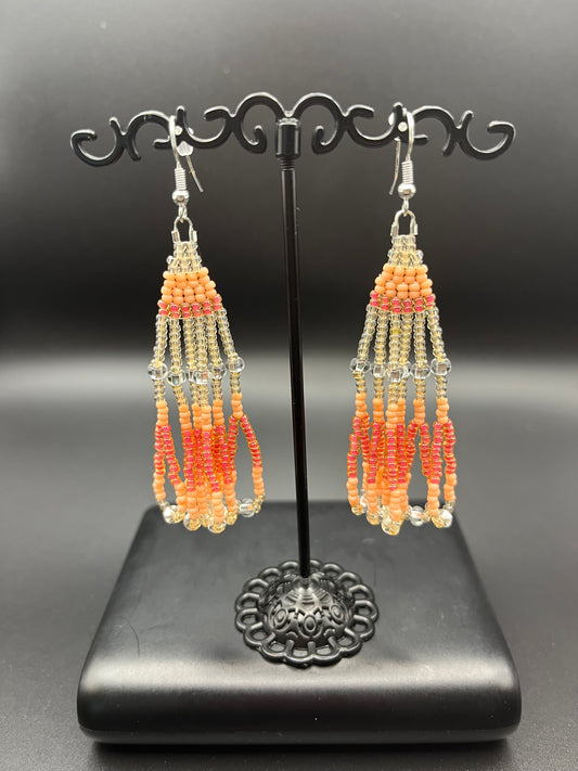 Peachy Chandelier Earrings