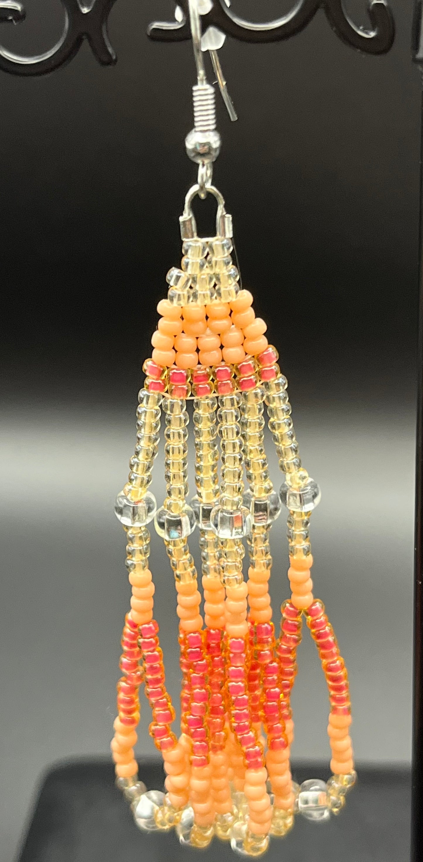 Peachy Chandelier Earrings