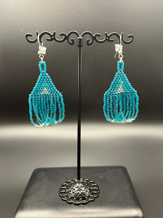 Touches of Teal Chandelier Earrings