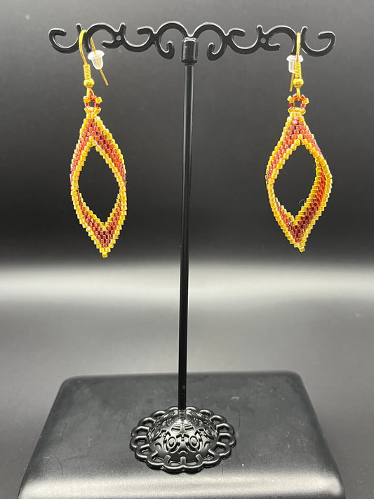 Golden Infiniti Hoop Earrings