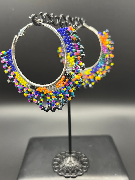 Multicolor Hoop Earrings